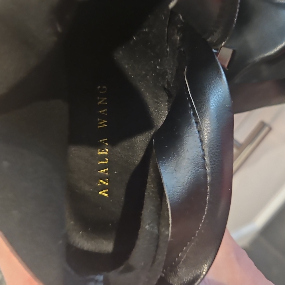 Azalea Wang Black Eureva-Proceed Over The Knee Stretch Boots - Picture 7 of 7